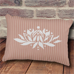 Customisable Flaming Lotus Flower Accent Pillow
