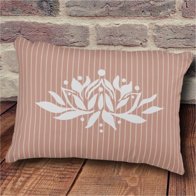 Customisable Flaming Lotus Flower Accent Pillow (Creator Uploaded)