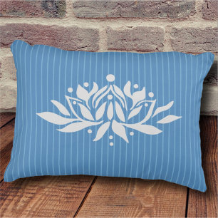 Customisable Flaming Lotus Flower Accent Pillow