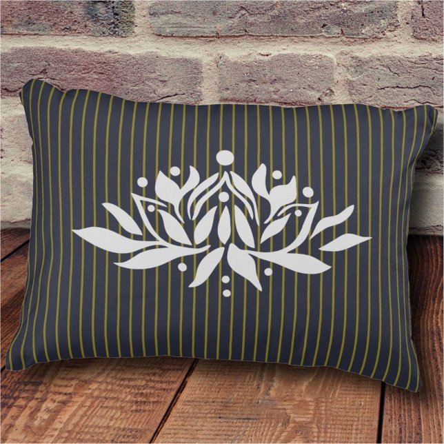Customisable Flaming Lotus Flower Accent Pillow (Creator Uploaded)