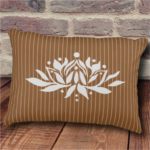 Customisable Flaming Lotus Flower Accent Pillow
