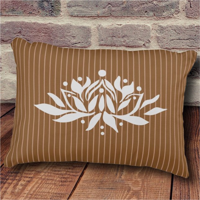 Customisable Flaming Lotus Flower Accent Pillow (Creator Uploaded)