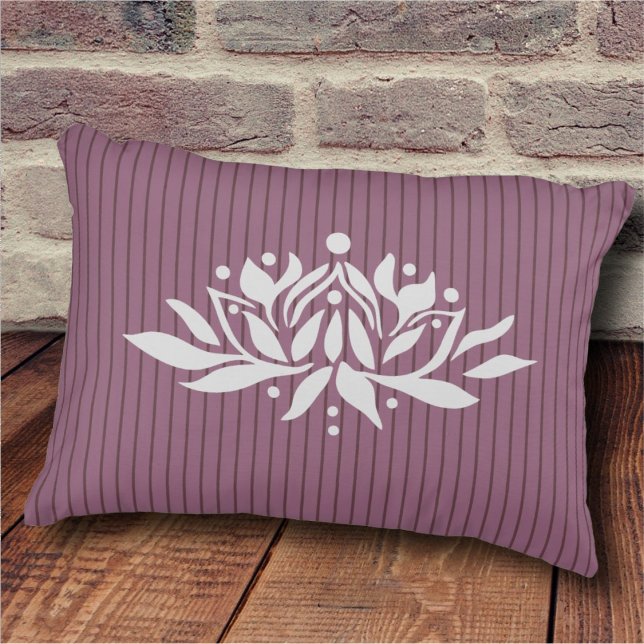 Customisable Flaming Lotus Flower Accent Pillow (Creator Uploaded)