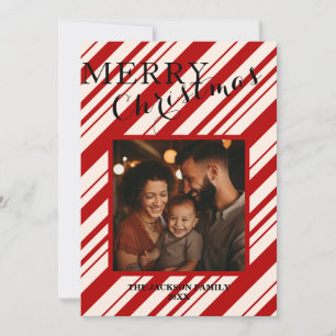 Customisable Flat Holiday Merry Christmas Card