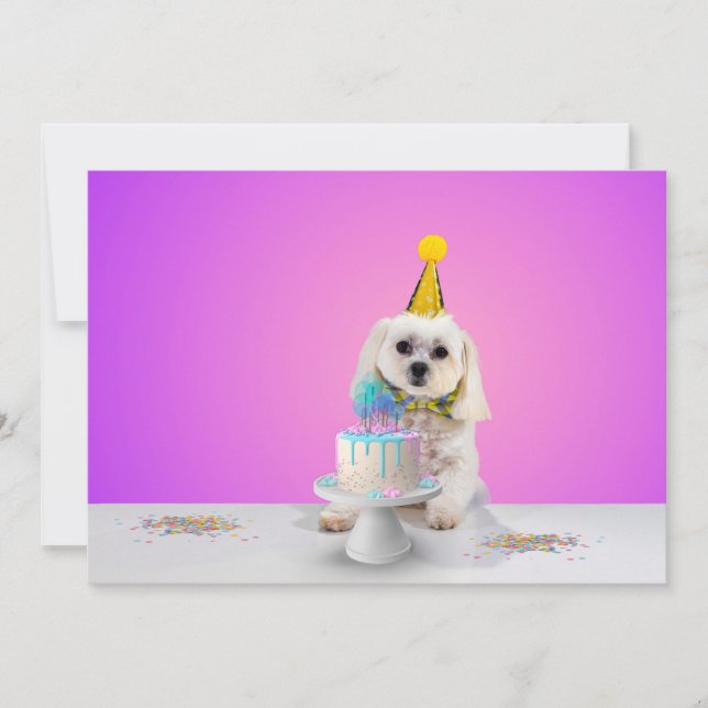 Customisable Flat Party Invitation Card 5x7 (Front)