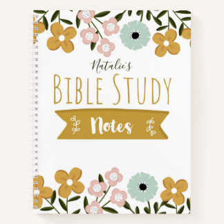 Customisable | Floral Bible Study Notebook