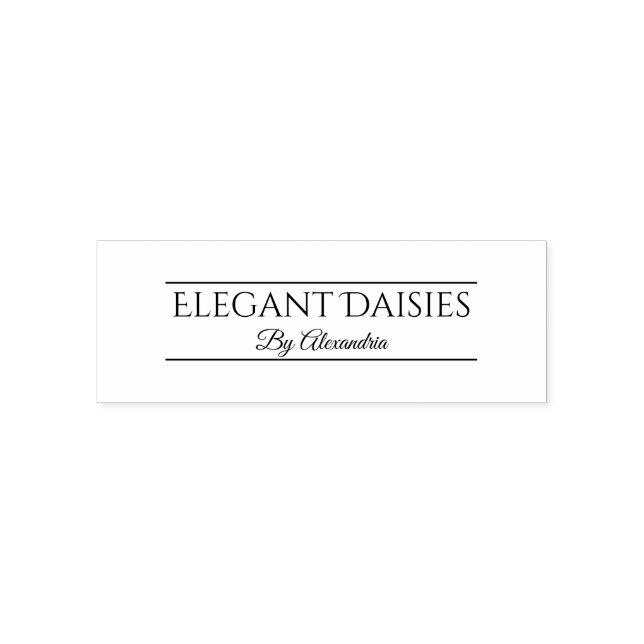 Customisable Floral Daisy Event Planner Self-inking Stamp (Design)