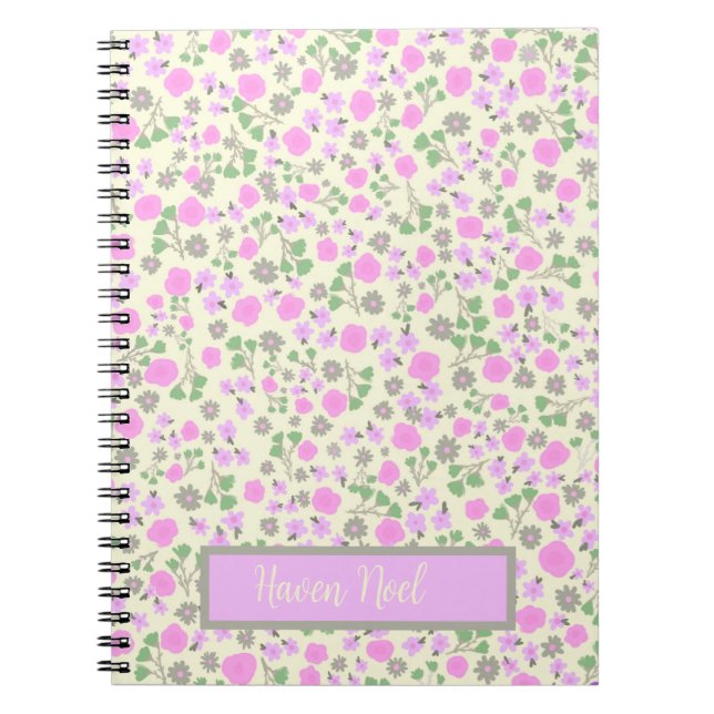 Customisable floral journal (Front)