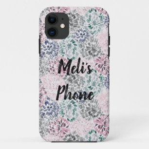 Customisable Floral Pastel  iPhone 11 Case