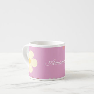 Customisable Floral Pattern Design  Espresso Cup