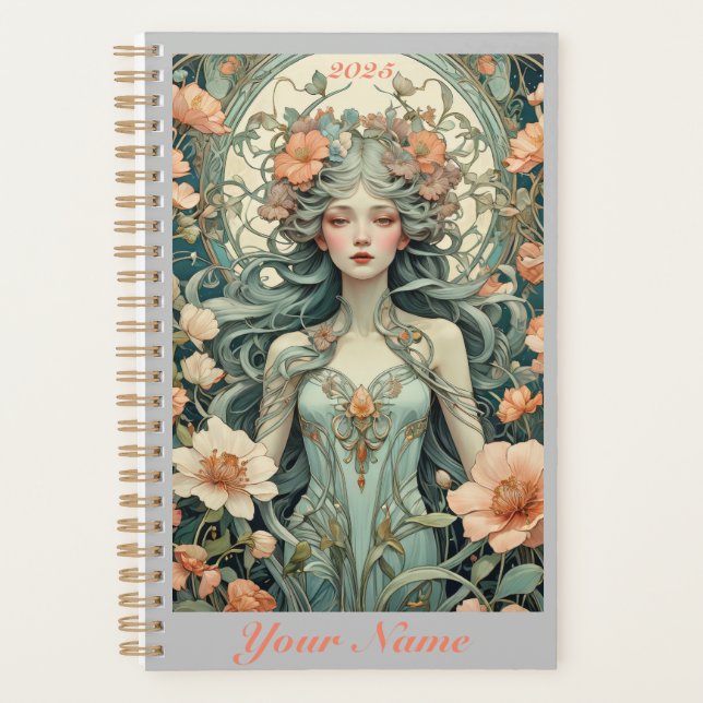 Customisable - "Flower Essence" Planner (Front)