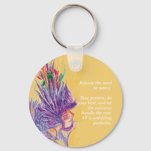 Customisable Flower Fairy Keychain (Front)
