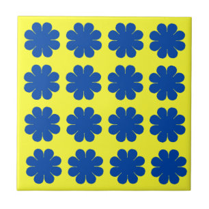 Customisable Flower Power Ceramic Tile