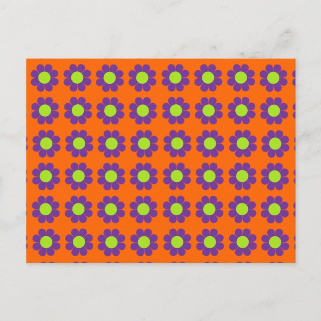 Customisable Flower Power Postcard (Front)