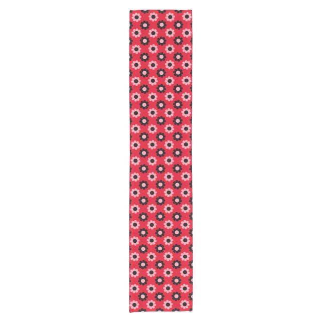 Customisable Flower Power Short Table Runner (Front)