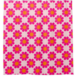Customisable Flower Power Shower Curtain