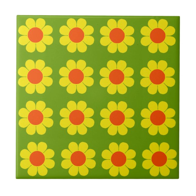 Customisable Flower Power Tile (Front)