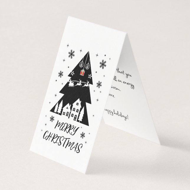 Customisable Folded Christmas Greeting Card (Front)