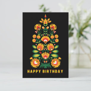 Customisable Folklore Happy Birthday Card