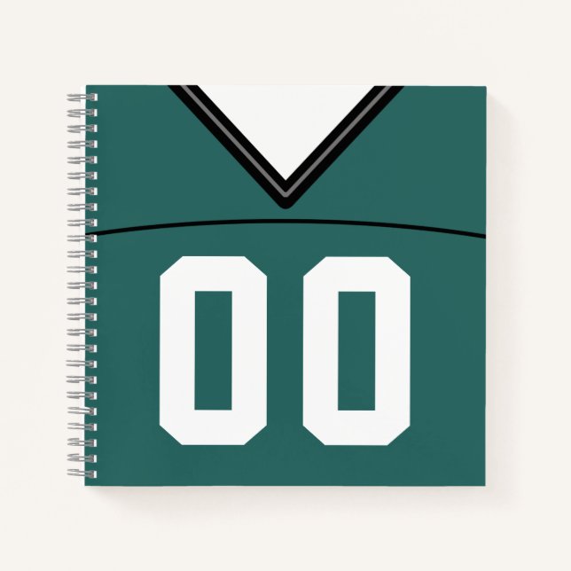 Customisable Football Jersey Notebook Template (Front)