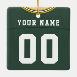 Customisable Football Lacrosse Jersey Ornament