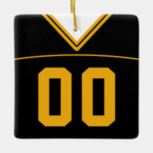 Customisable Football Lacrosse Jersey Ornament