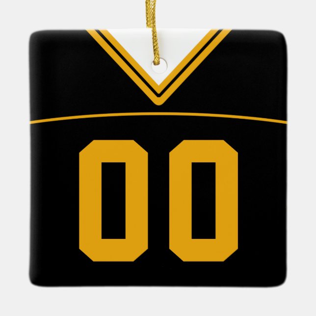 Customisable Football Lacrosse Jersey Ornament (Front)