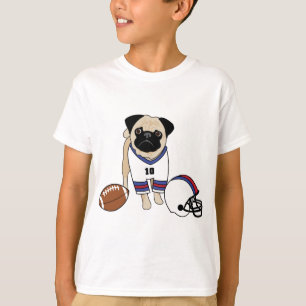 Customisable Football Pug T-Shirt