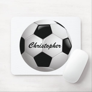 Customisable Football Soccer Ball Mouse Pad