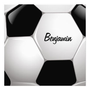 Customisable Football Soccer Ball Photo Print