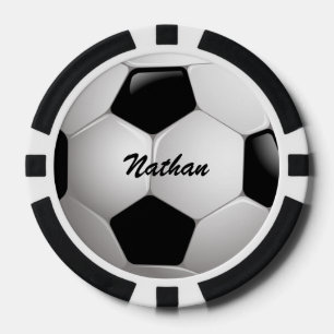 Customisable Football Soccer Ball Poker Chips