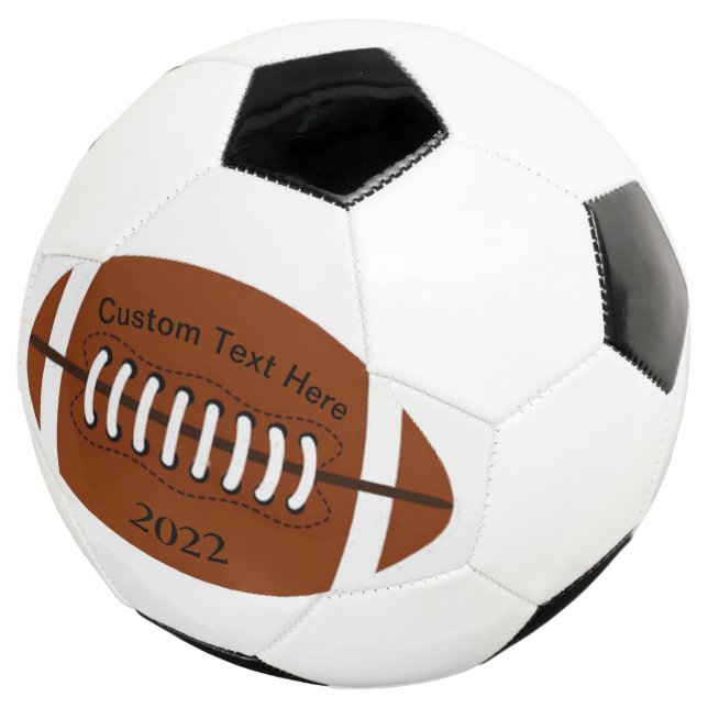 Customisable Football~Soccerball Soccer Ball (Three Quarter)