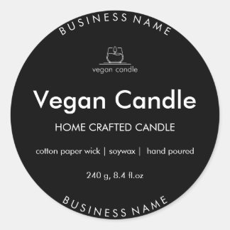 Customisable for Homemade Candles Classic Round Sticker