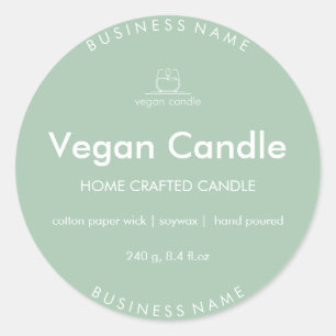 Customisable for Homemade Candles Classic Round Sticker