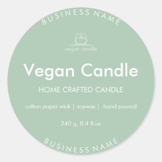Customisable for Homemade Candles Classic Round Sticker