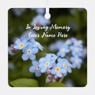 Customisable Forget-me-not ornaments