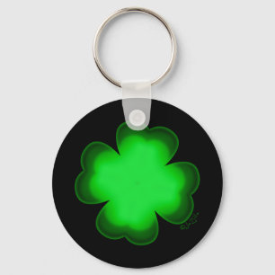 Customisable Four Leaf Clover Key Ring