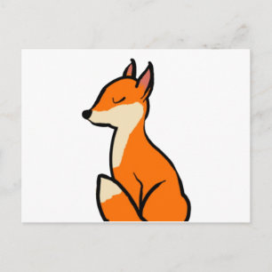Customisable Fox Postcard