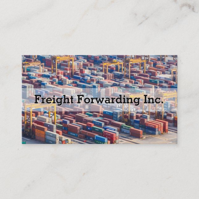 Customisable Freight Transport Container Business Card (Front)