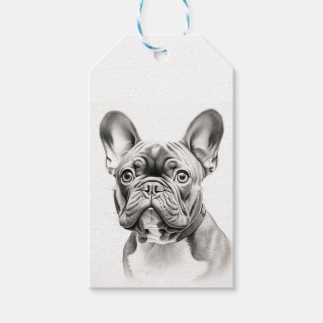 Customisable French Bulldog "Frenchie" Gift Tags (Front)