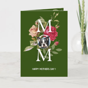 Customisable French Bulldog Mother's day Card