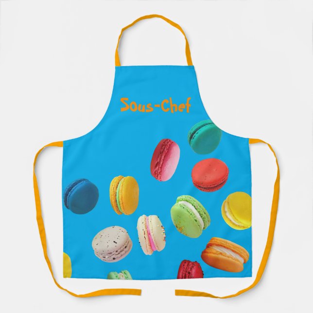 Customisable 'French Macarons' Apron (Front)