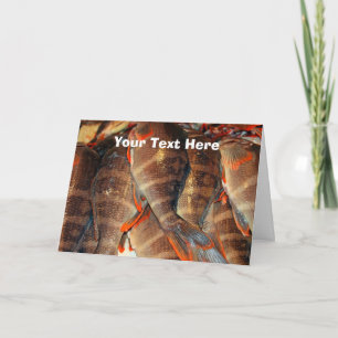 Customisable fresh fish card