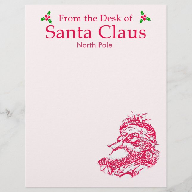 Customisable From the Desk of Santa Claus (Front)