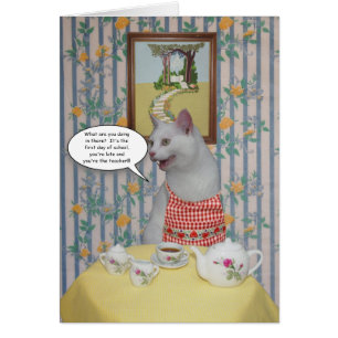 Customisable Funny Cats Back to School Card