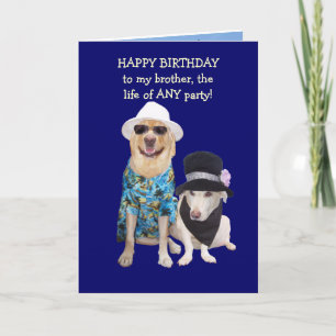 Customisable Funny Dog/Lab Birthday Card