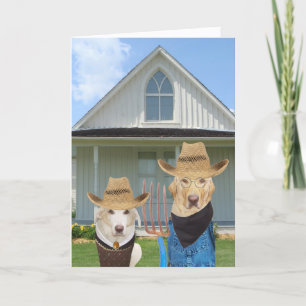 Customisable Funny Dog/Lab Card from couple
