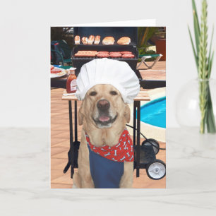 Customisable Funny Dog/Yellow Lab Father's Day Card
