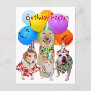 Customisable Funny Dogs Kids' Party Invitation