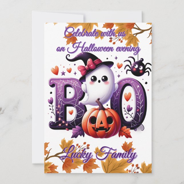Customisable Funny Halloween card (Front)